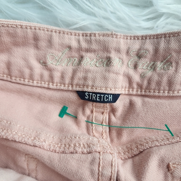 American Eagle Light Pink Jean Shorts Short Ladies - Picture 5 of 9